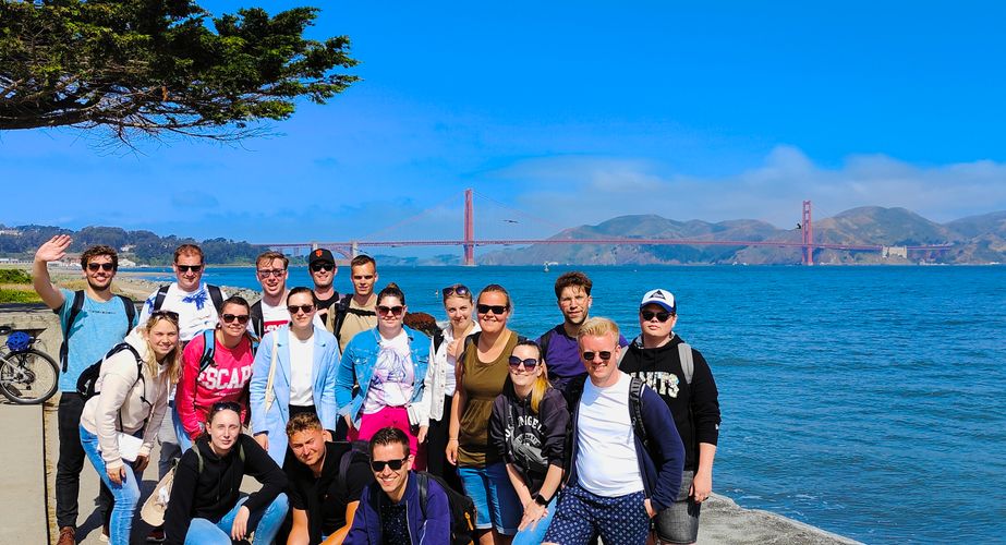 Groepsfoto Golden Gate Bridge
